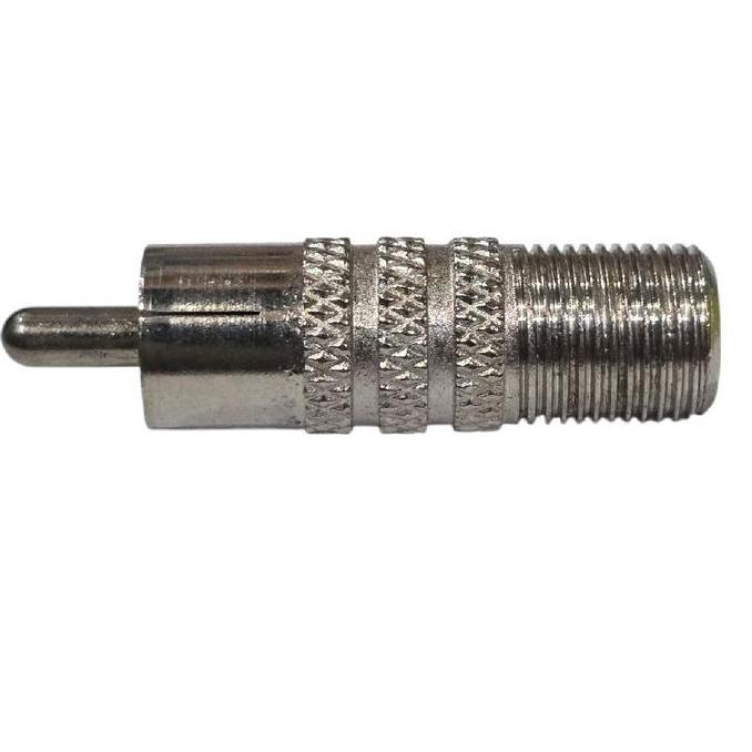 Jack/ Konektor (Connector) Cover F TO RCA ( F Female T RCA Male)  konektor F-Type, koneksi kabel koa