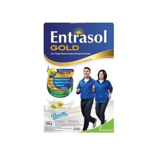 Entrasol gold 580gr vanila susu kalsium tulang