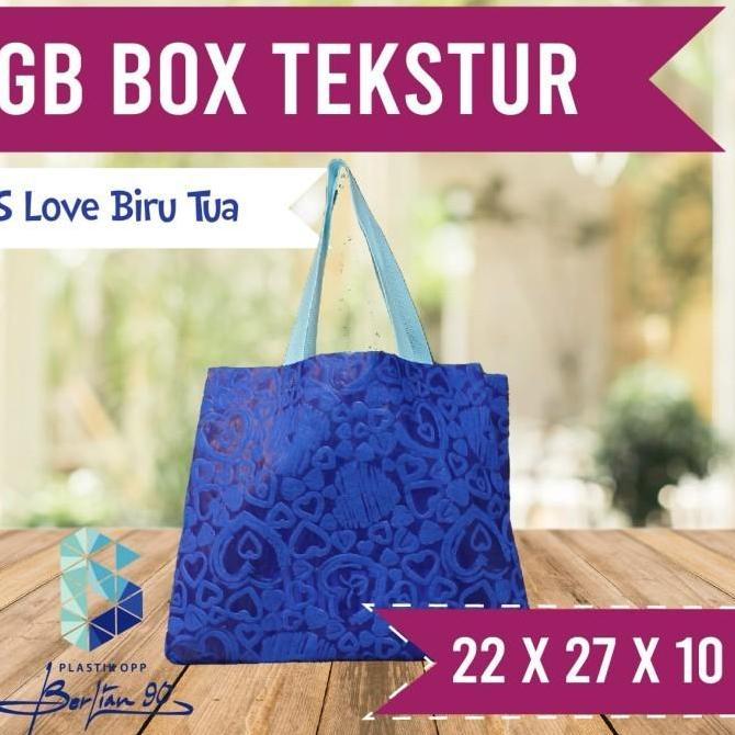 Tas Goodie Bag Spundbond Motif Emboss 22x27x10 Tas Hajatan Tekstur (2)