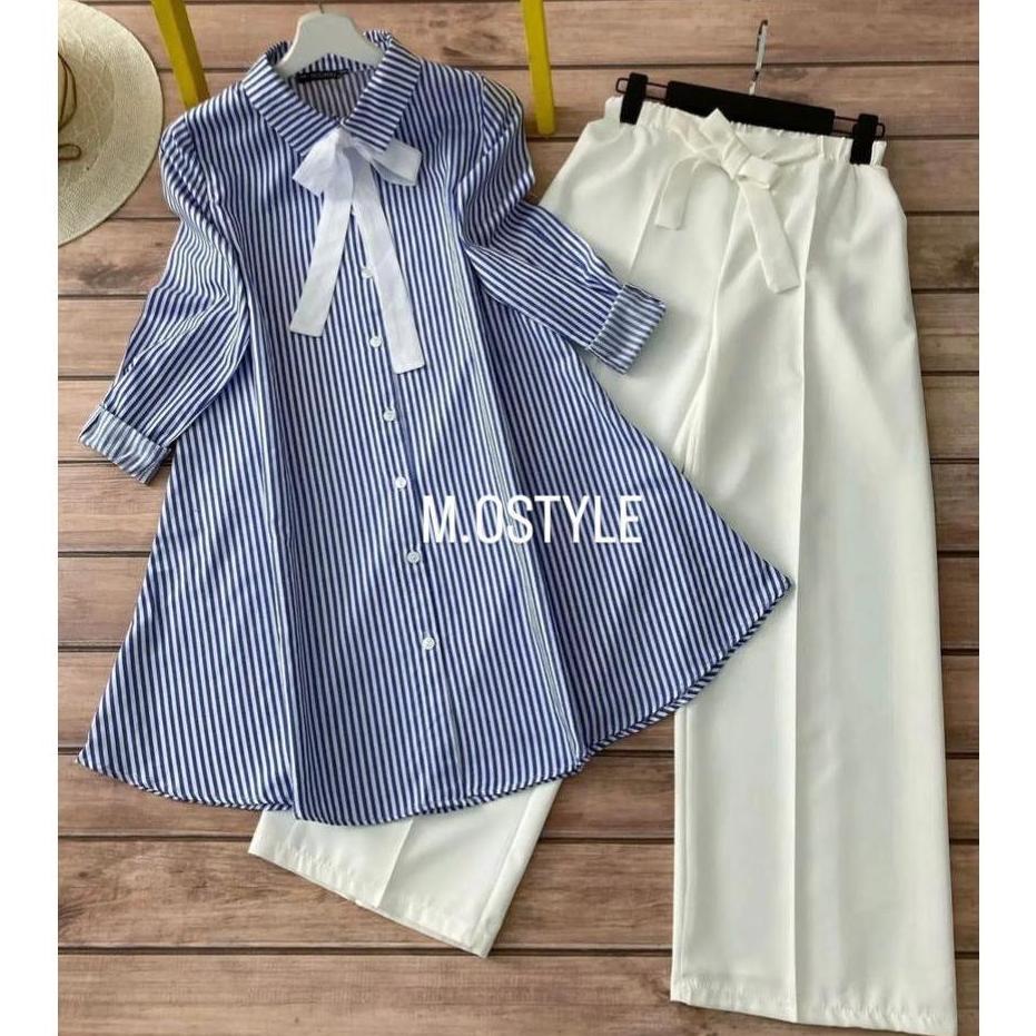 NEW ARRIVAL Baju Lebaran Anak Perempuan 2026 Stelan Tanggung 8-9Thn Satuset Bju Anak Lbaran Tunik Pa