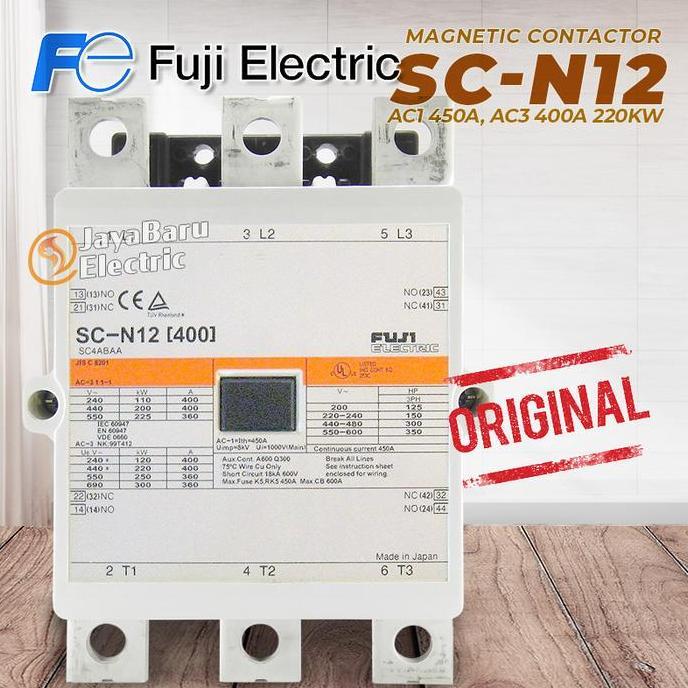 Promo FUJI Kontaktor / Contactor SC-N12 SCN12 110V 220V 380V AC Coil Diskon