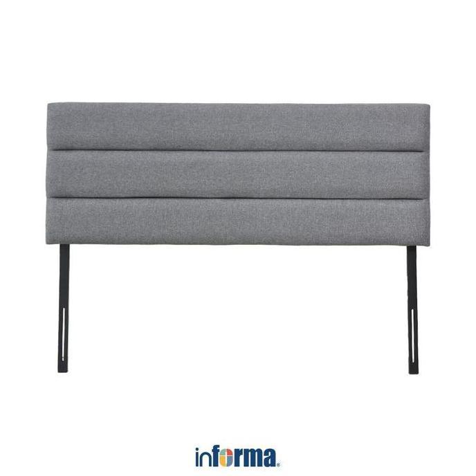 Informa 180X200 Cm Leon Headboard Tempat Tidur - Abu-Abu Sandaran Kasur Headboard Dipan