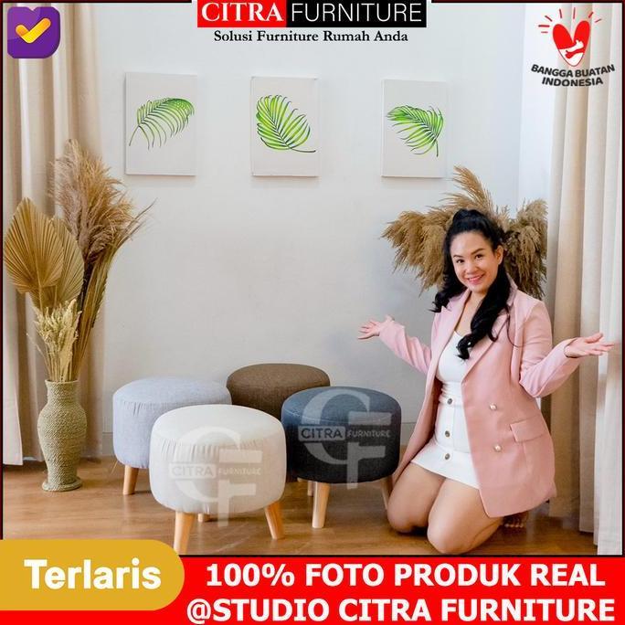 Sofa Kecil Puff Stools Bulat - Nevada Series