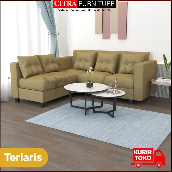 Sofa L Putus Minimalis Oregon | Sofa Bed Sudut Santai