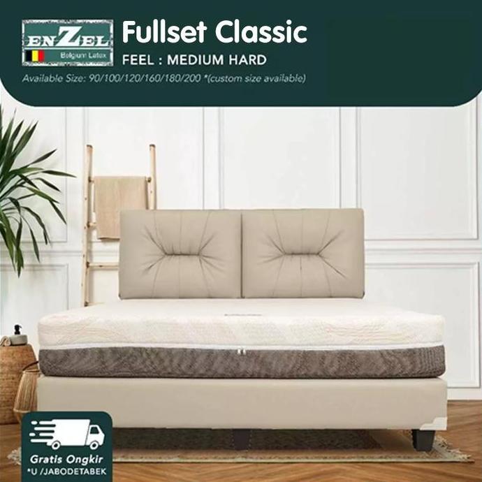 Full Set Kasur Latex Enzel Classic Uk 120X200