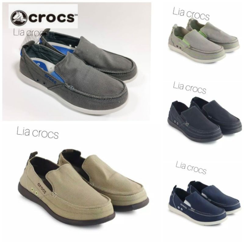 Sepatu Pria Crocs Walu Men / Sepatu Slipon Man / Sepatu Crocs Pria Walu Men Best Seller
