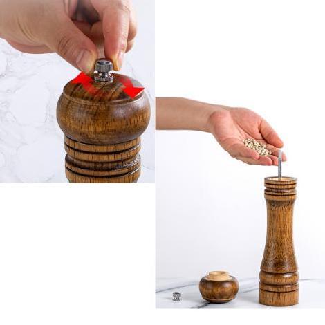 Pepper Mill Grinder Gilingan Lada Merica Kayu 256