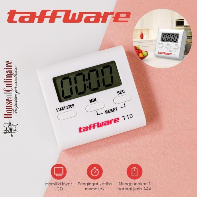 Digital Kitchen Timer Masak Dapur Taffware Digital Alarm Clock