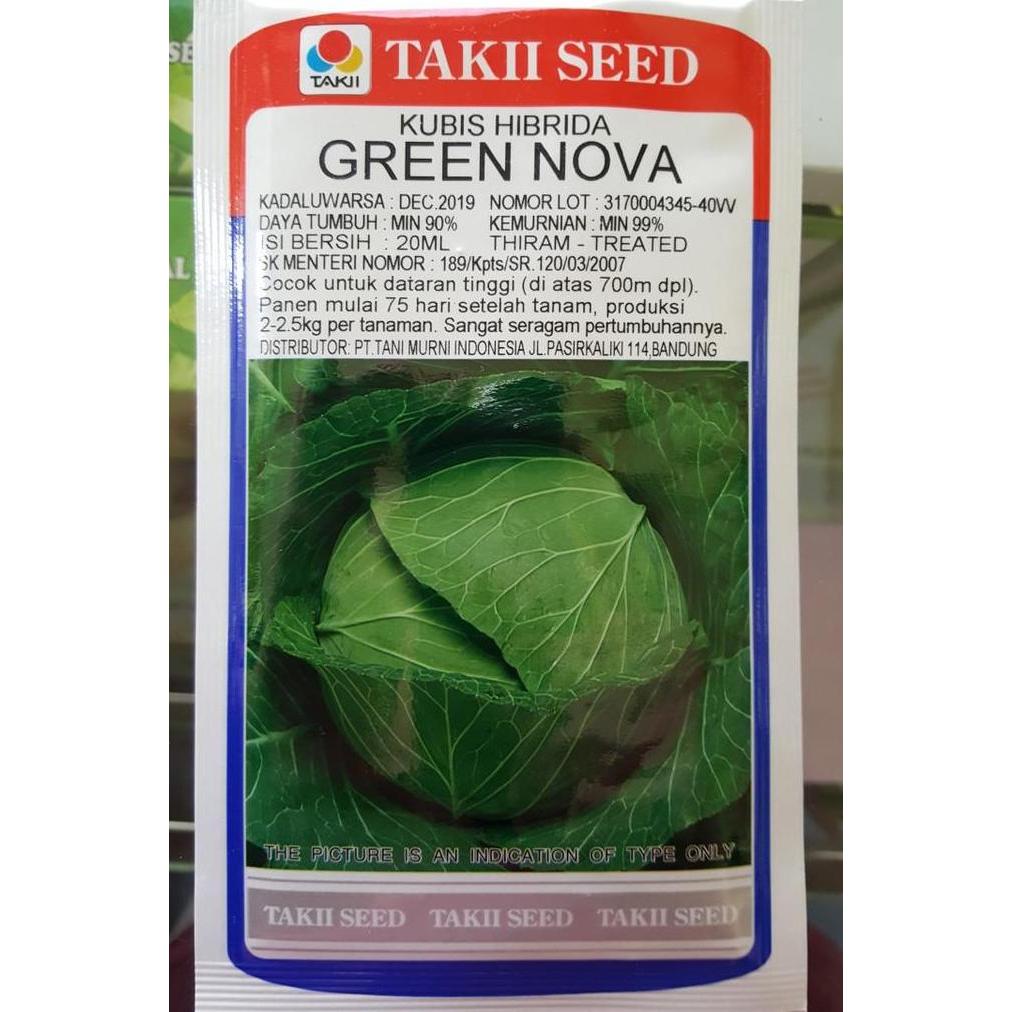 Bibit Kol Benih Kubis "Green Nova" 20ml