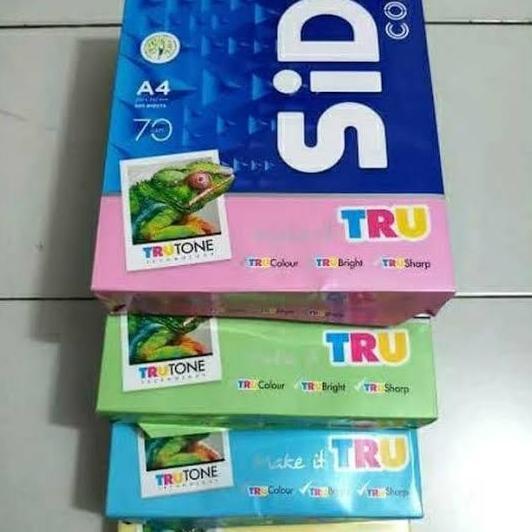 Purple- Kertas Hvs Sidu Warna Biru Merah A4 70Gram