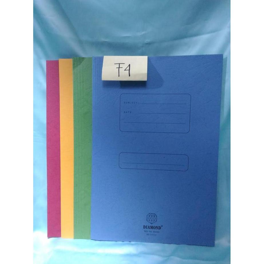 Notbad- Map Kertas Diamond Polos 5002 Biru Hijau Kuning Merah Isi 10Pcs Bagus Murah Ready Stock