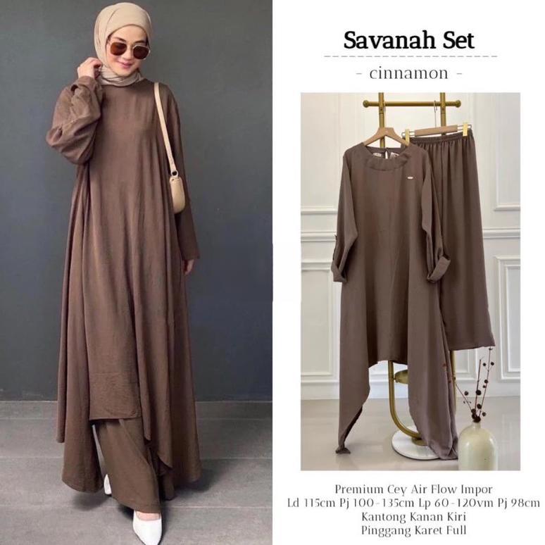 Best Sale Savana Abaya Tunik Syari - One Set Tunik Jumbo + Rok
