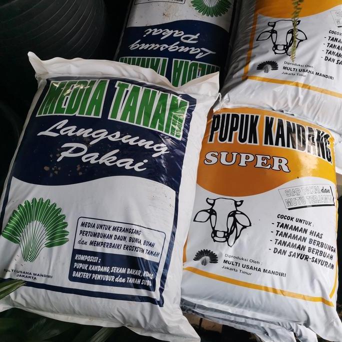 Grdwill- Pupuk Media Tanam Pupuk Kandang Kompos, Tanah Lembang, Sekam Mentah
