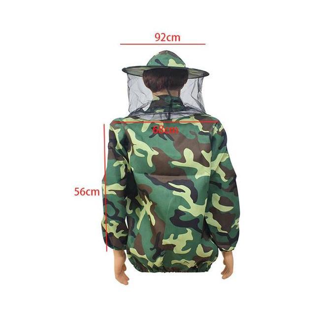 WOVLO Baju Panen Madu Lebah Baju Anti Sengatan Lebah Jaket Lebah Baju Anti Lebah Topi Anti Lebah Mad
