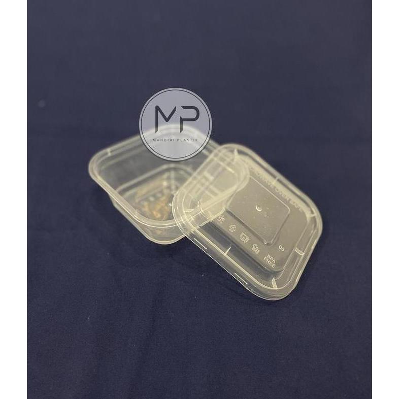 Saveme- Thinwall Square Otk 350 Cup Mika Oti Food Container Kotak Makan Persegi 350Ml Kotak - 25Pcs