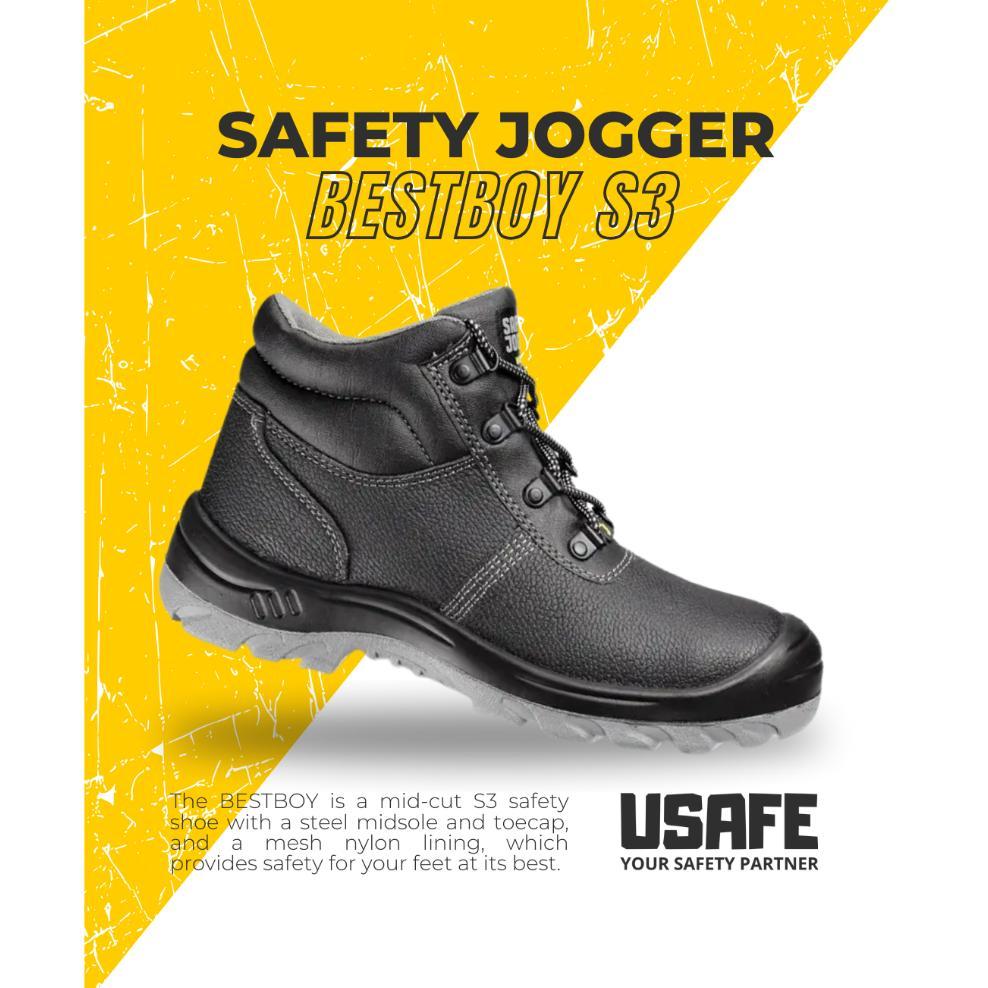 TERBARU Sepatu Safety Jogger Bestboy S3 Original Kulit Sintetis