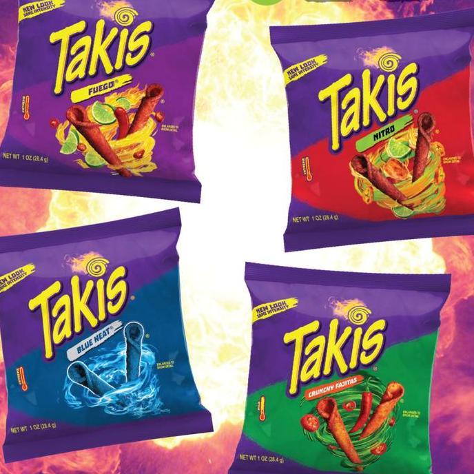 Takis Rolled Tortilla Chips Snack Makanan Ringan Keripik Jagung Pedas SM