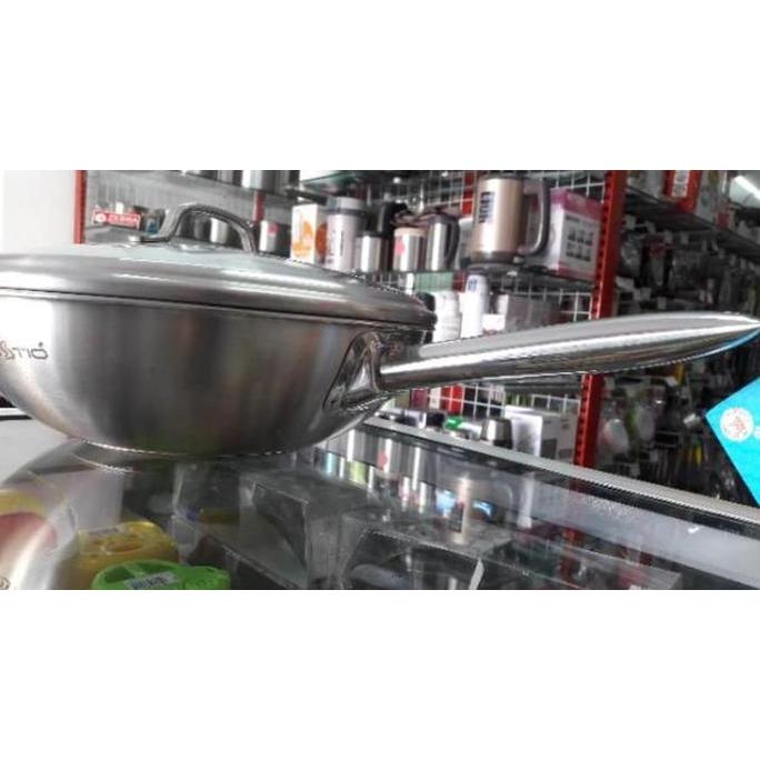 Termurah Wok Zebra Estio w/lid D28cm, all Stainless Steel SUS 304