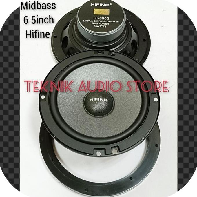 Speaker Midbass 6.5inch hifine Plus Ring Midbass Universal