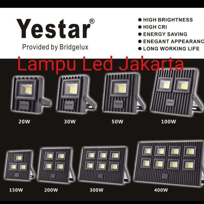 lampu sorot yestar 20w 30w 50w 100w. floodlight tembak yestar TERMURAH terlaris
