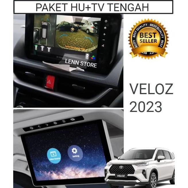 Paket Screen Guard Pelindung Layar HU + TV Tengah Toyota Veloz 2023