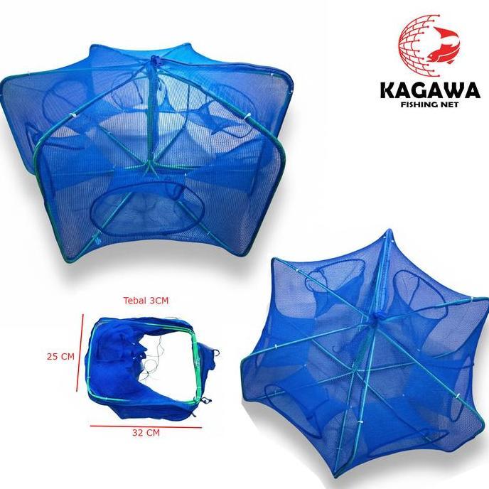 Kagawa Jaring Jala Lipat Portable Bubu Udang Ikan Kepiting Lobster Sungai Danau Laut Allshop