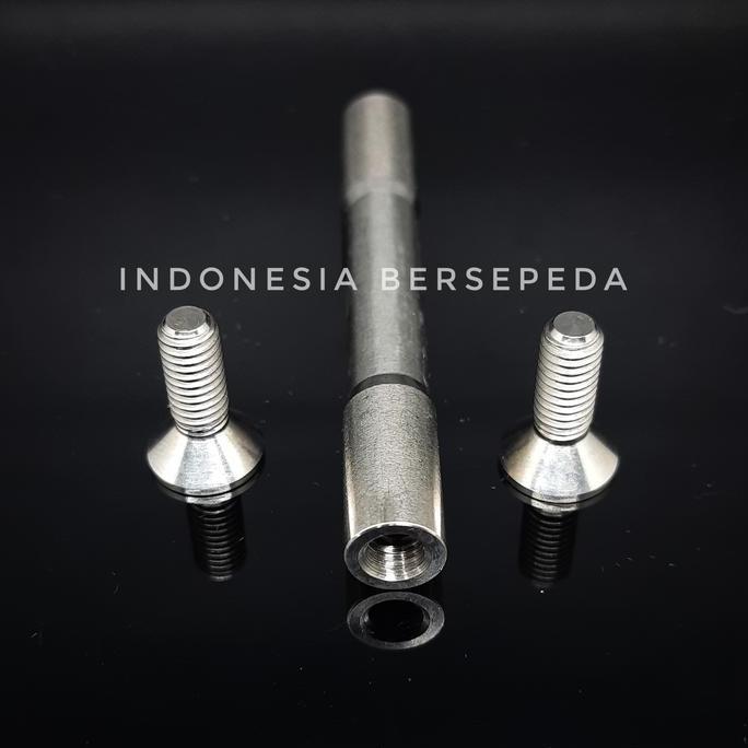 Brompton Rear Triangle Titanium Hinge Spindle Bolt - Engsel dan Baut Titanium Triangle Belakang Brom