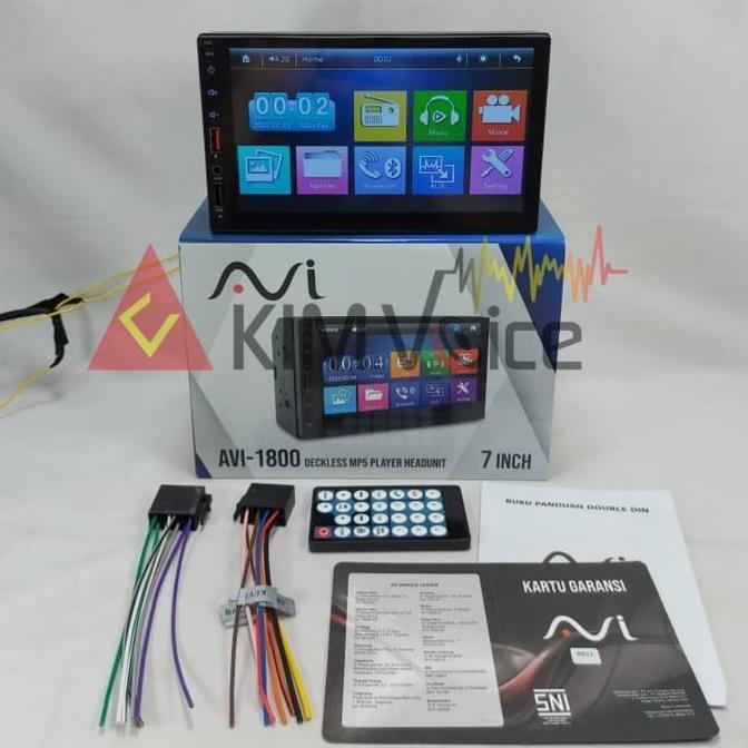 Head Unit Double Din Dekles MP5 AVI-1600DSB MKII + Kamera Mundur