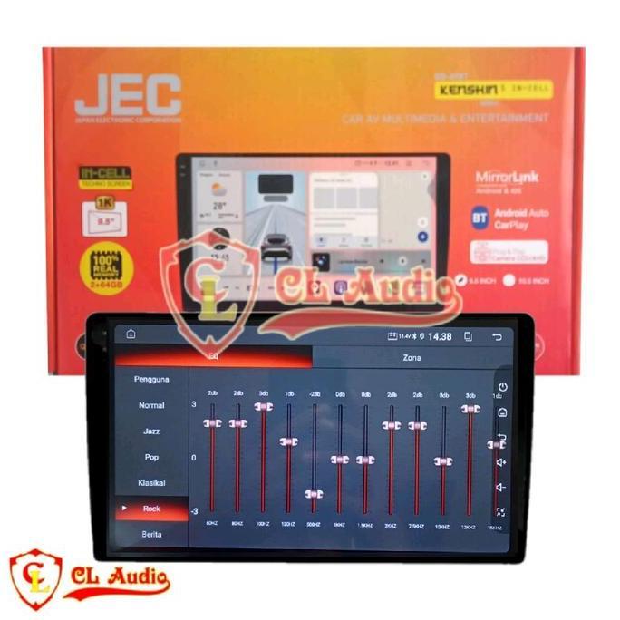 Head Unit Android JEC 9 Inch Fortuner 2005-2014 Layar Qled