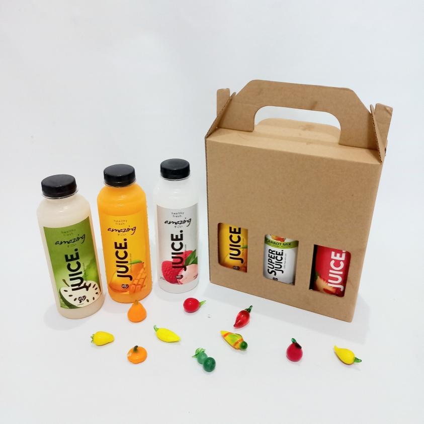 Hantaran JUICE Hampers  BOX Jus Buah 6 Botol 250ml