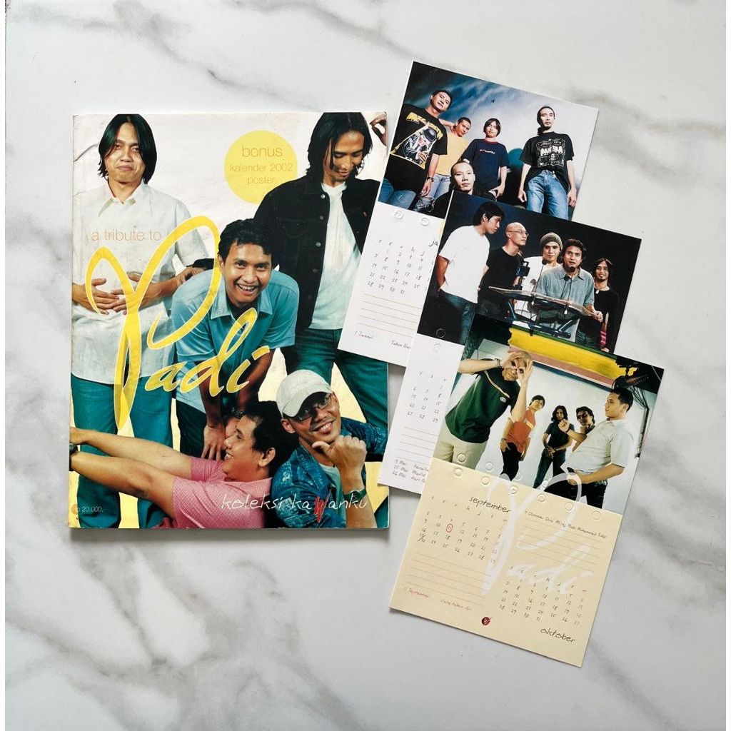 Buku / Majalah Koleksi Kawanku : a Tribute to PADI + bonus poster n mini kalender 2002