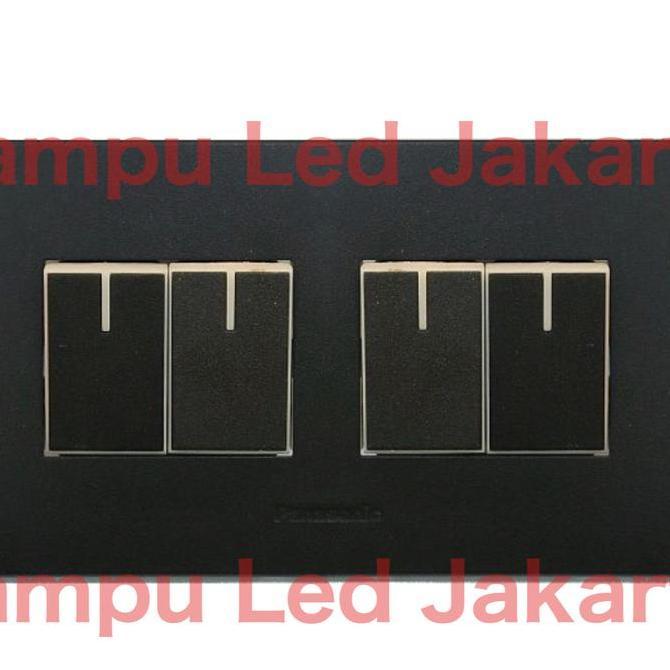 Saklar seri + seri panasonic style E matte black. Saklar 4 panasonic original