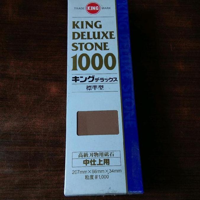 TERBARU - Batu Asah Asahan Batu Alat Pengasah King Deluxe Stone Grade 1000