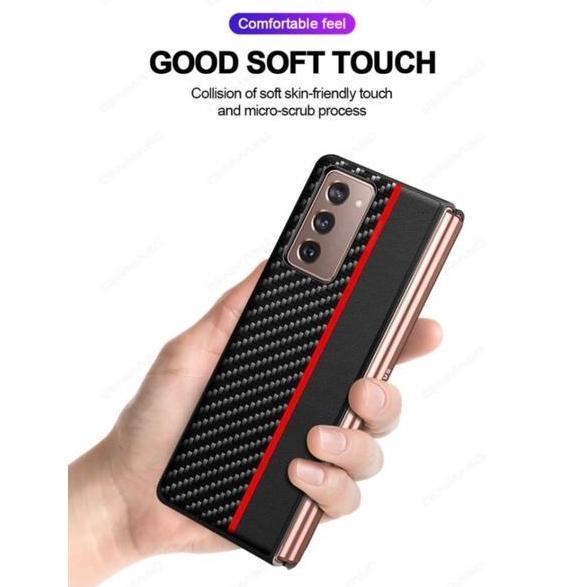 SAMSUNG Z FLIP 1/Z FLIP 2/SAMSUNG Z FOLD 2 CASING COVER MOTIF CARBON