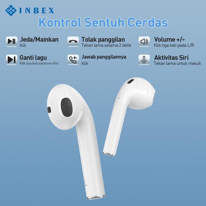 NEW INBEX TWS Headset V99 Earphone Bluetooth 5.0 Wireless HiFi Stereo