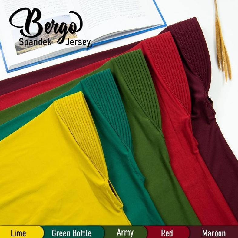 BIG SALE Hijab Khimar Bergo Hamidah Jumbo XXL Spandek Jersey | Jilbab Mukena Bergo Simple Pad  XXL S