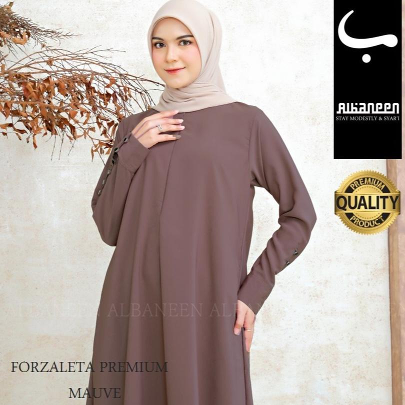 HOT DEALS [BARU] Albaneen.syari Abaya hitam Jetblack Premium Cantik |  Gamis umroh anti UV hitam mew