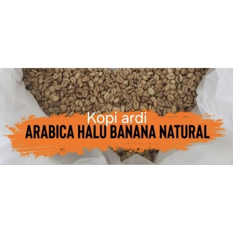RB Biji Kopi Mentah/Green Bean(GB) Arabica Gunung Halu Banana Natural 1Kg