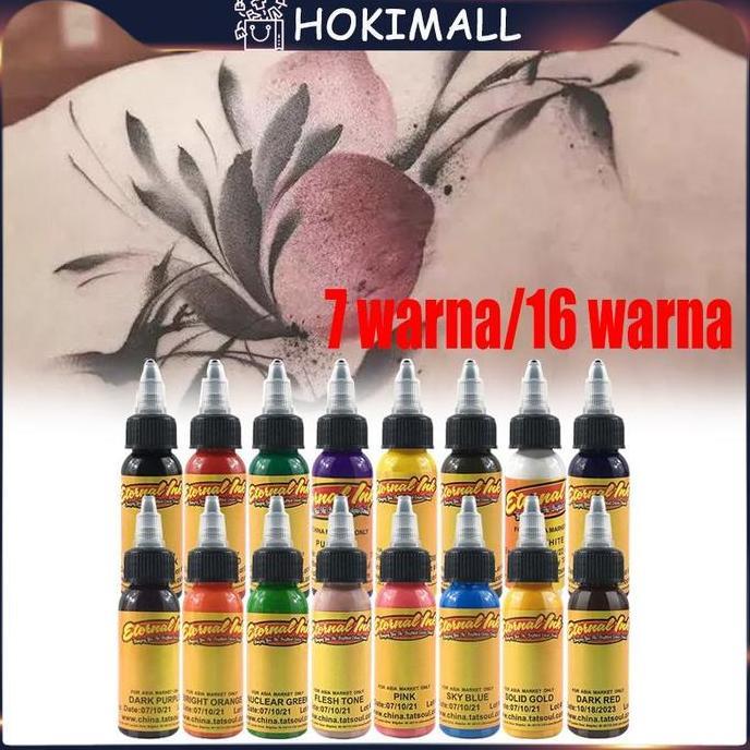 NOXAZA 16PCS 30ml Tinta Tato Permanen Tato Tinta Set Pigmen Tinta Tato Tintas
