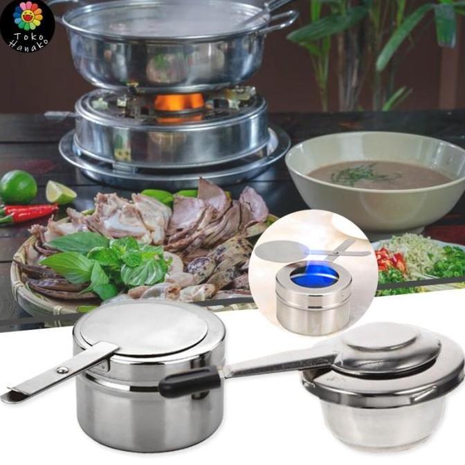 NOXAZA Mini Praktis Outdoor Portable Stove Kompor Spirtus Prasmanan Camping