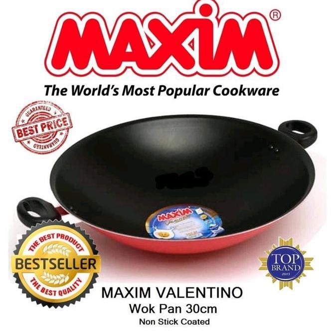 Wajan Teflon Maxim 30Cm/Penggorengan Maxim Teflon 30Cm/Kuali Teflon