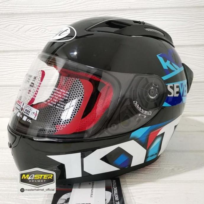 HELM KYT FULL FACE RC7 MOTIF RC SEVEN MOTIF SERIES RC 7 KYT CORAK FULL