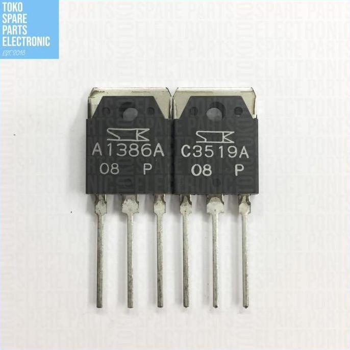 TRANSISTOR A1386 C3519 SANKEN SET ORIGINAL ASLI 1386 3519