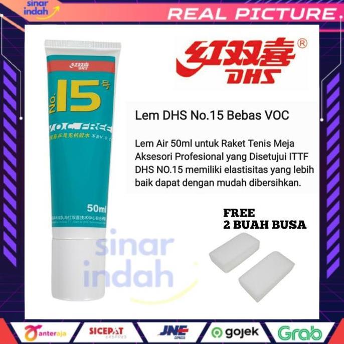 BEBAS ONGKIR - DHS Lem Air 50ml untuk Raket Tenis Meja ORIGINAL