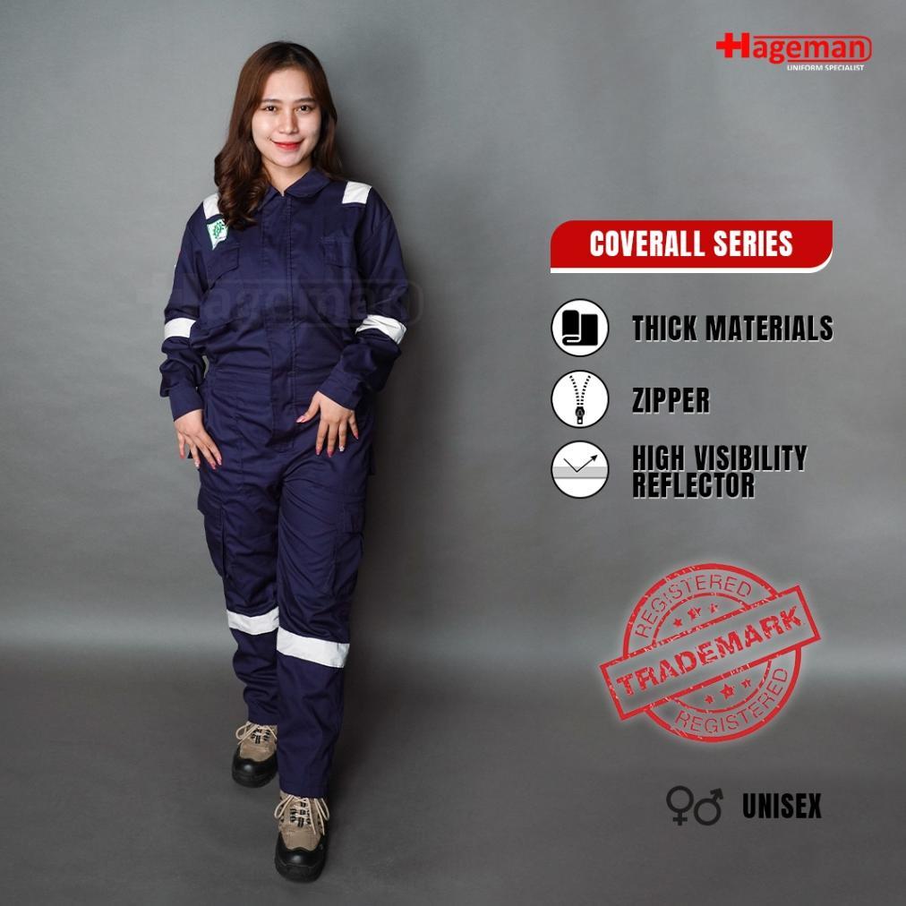 Hageman - Wearpack Coverall/Coverall Safety Warna Navy