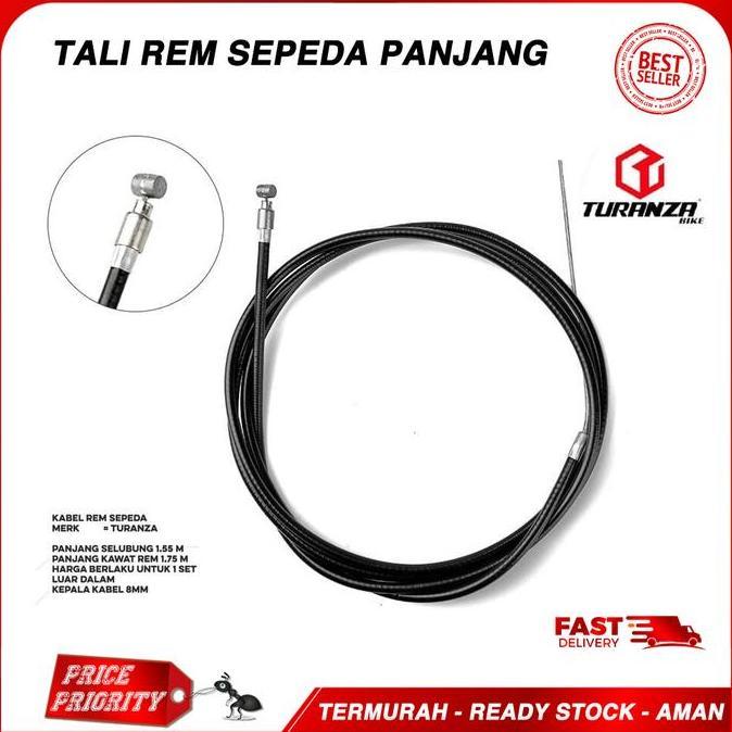 Murah Tali Rem Sepeda / Kabel Rem Sepeda Lipat, MTB, Fixie TURANZA UNIVERSAL Non COD