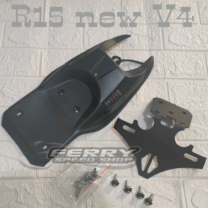 Paketan Tail Tidy Plus Fender Mhr R15 New V4 / Undertail Mhr + Sein Led  Plus Tail Tidy New R15 V4  