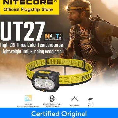 NITECORE Headlamp Senter Kepala LED Super Terang Rechargeable original