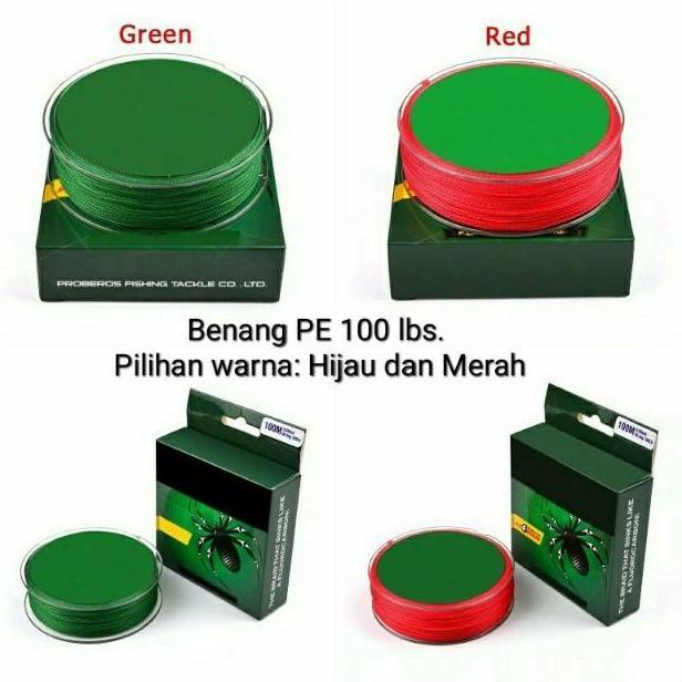 Benang PE 100Lbs Strong PE Dyneema Spectra Extreme Braided Fishing Line 4 Strand Tali PE string