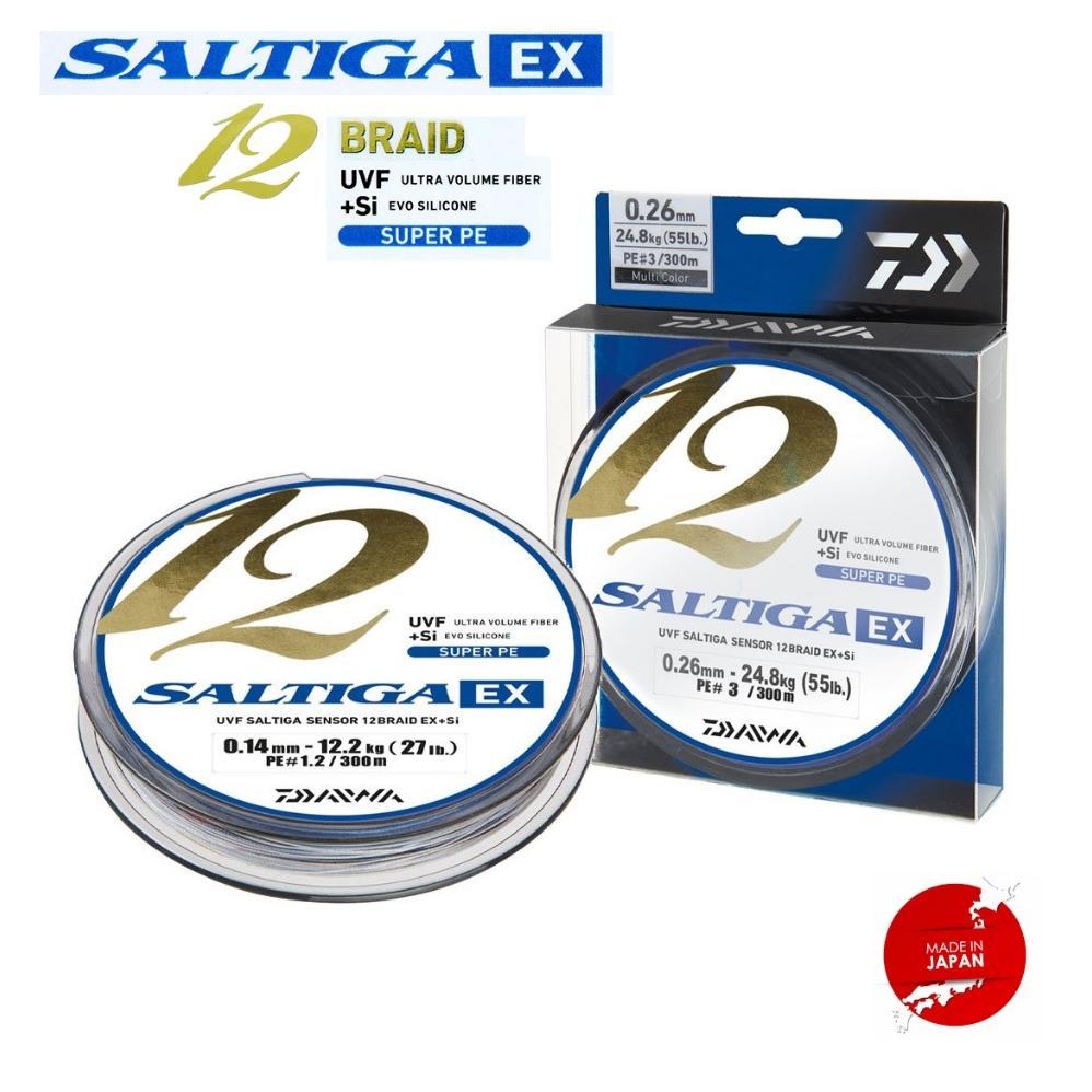 Daiwa UVF Saltiga Sensor X12 EX+SI Braid Multicolor PE Senar Pancing